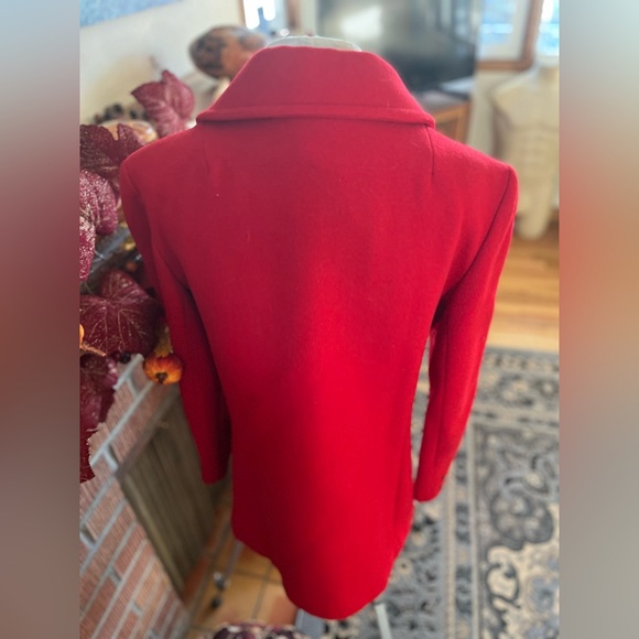 RED VINTAGE VIRGIN WOOL PANTSUIT - Picture 4 of 16